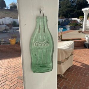 Coca Cola Glass Empty Soda Bottle Melted Down- Size 6-1/2 oz
